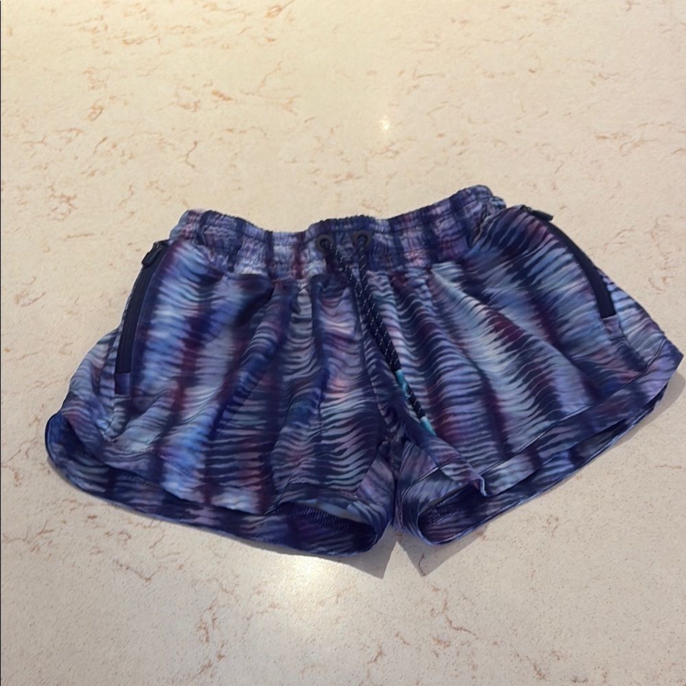 Athleta GIRL SZ (8/10) medium tie-dye drawstring shorts